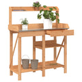 Potting Bench With Shelves Solid Wood Fir