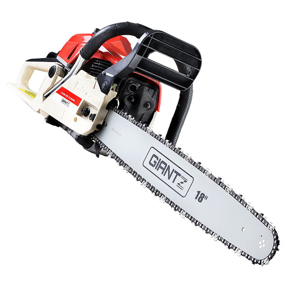 Giantz Petrol Chainsaw - 18" Bar Length - For Cutting Trunks, Branches, and Firewood