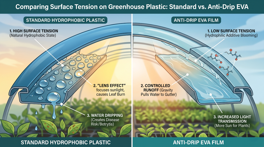 Why Your Greenhouse Should Never "Rain" Inside: The Science of Anti-Drip EVA Covers