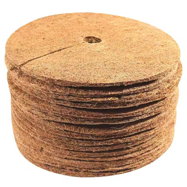 Coir Mulch Discs - 320mm by Greenhouse & Polytunnels