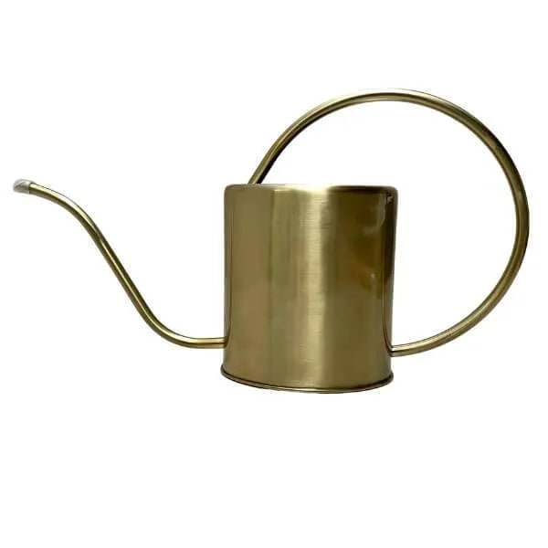 Antique Brass Watering Can - 1.5L Capacity - Premium Indoor Can with Long Spout