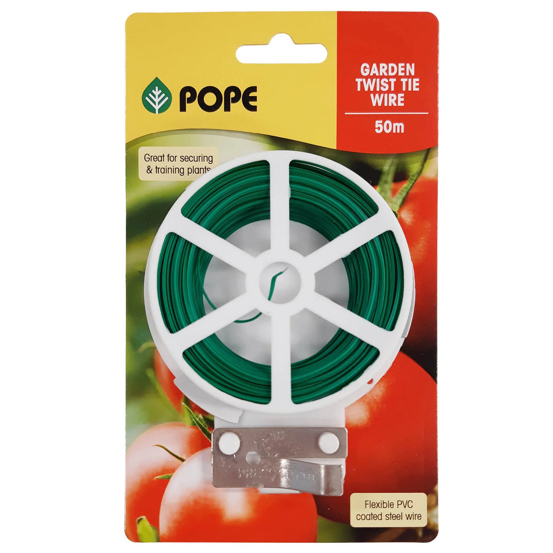 12 x Pope - Garden Twist Tie Wire 50m – Professional Plant Support & T