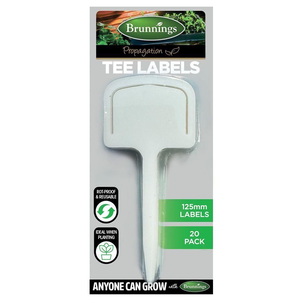 12 x Gardman Tee Labels 125mm (20-Pack) - Professional Garden Identifi