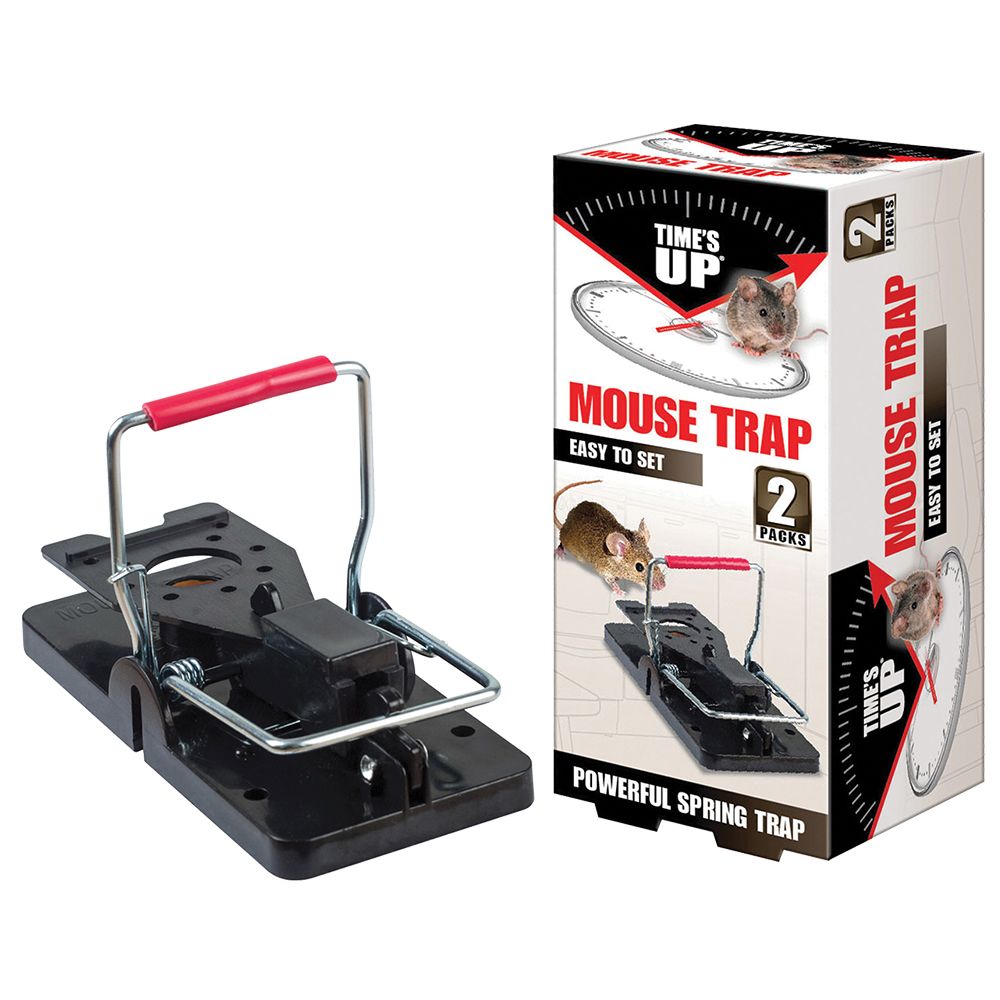8x Times Up TU Vertical Spring Mouse Trap 2pk | Heavy-Duty Precision R