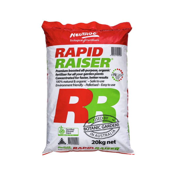 Neutrog Rapid Raiser 20kg – Multi-Purpose Organic-Based Fertiliser