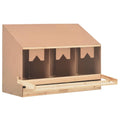 Chicken Laying Nest 3 Compartments Solid Pine Wood