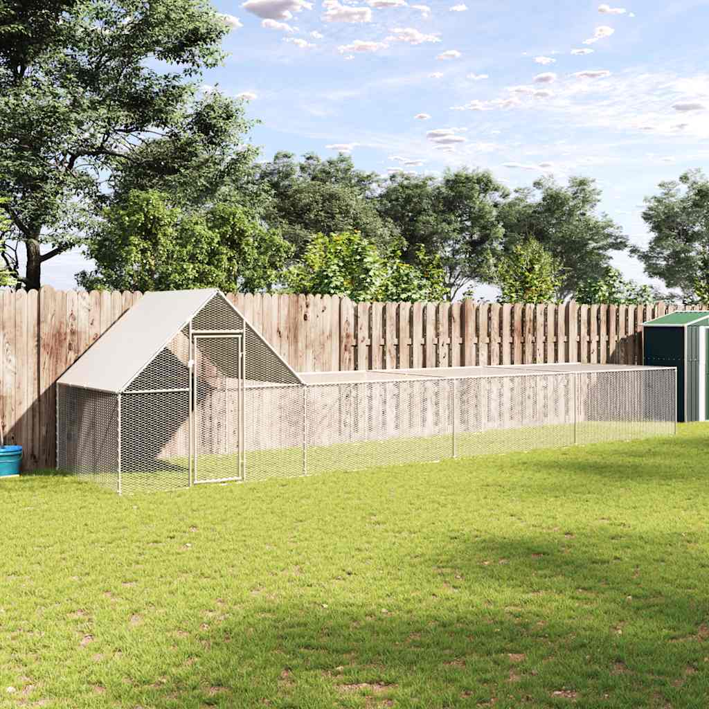 Galvanised Steel Walk-In Poultry Habitat – Multi-Size Modular Chicken