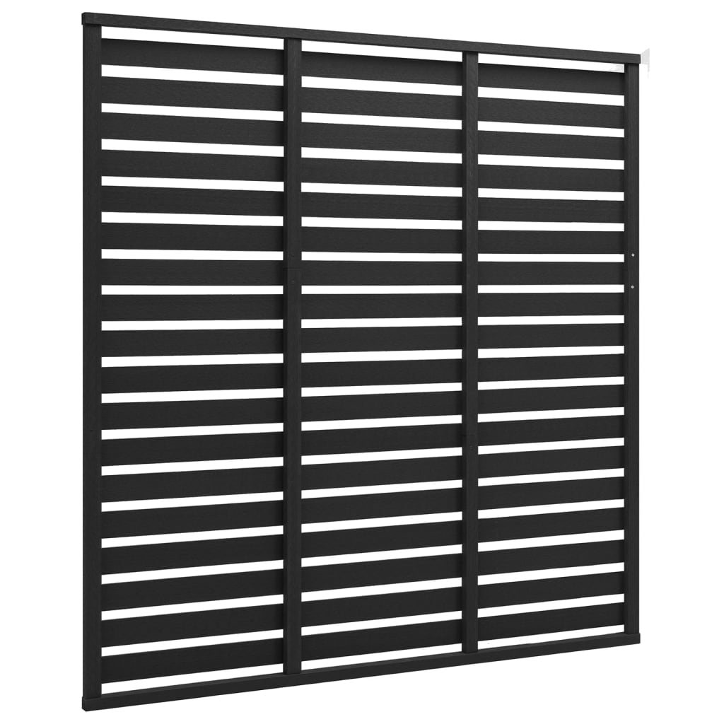 Horizontal WPC Slatted Fence Panel – 180 x 180 cm – Weather-Resistant