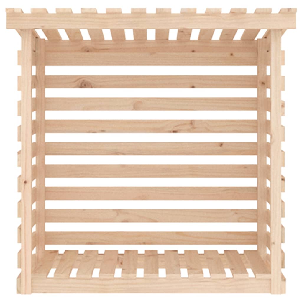 Rustic Pine Wood Log Store – Heavy Duty Firewood Storage Rack (1.1m)