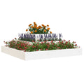 Planter White Solid Wood Pine