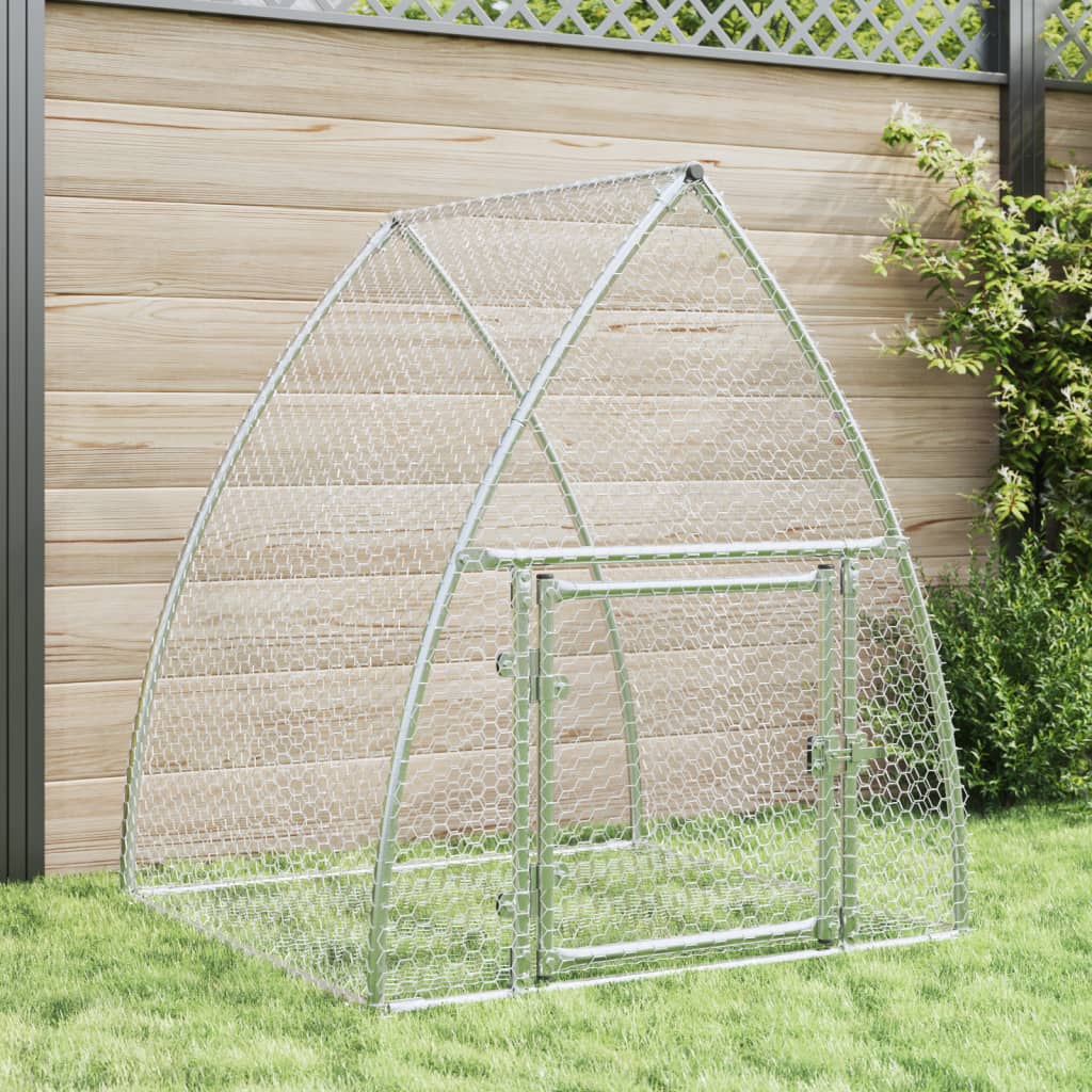 Galvanised Steel Walk-In Rabbit Hutch and Run - 6m Depth - Large Outdo