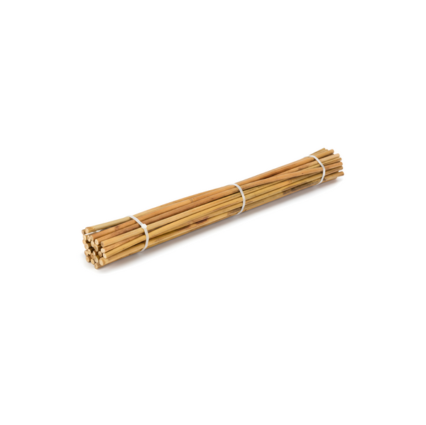 Natural Bamboo Canes (Pack of 15) - 900mm Length (8-10mm Diameter) - General Support for Tall Plants, Flowers & Vegetables