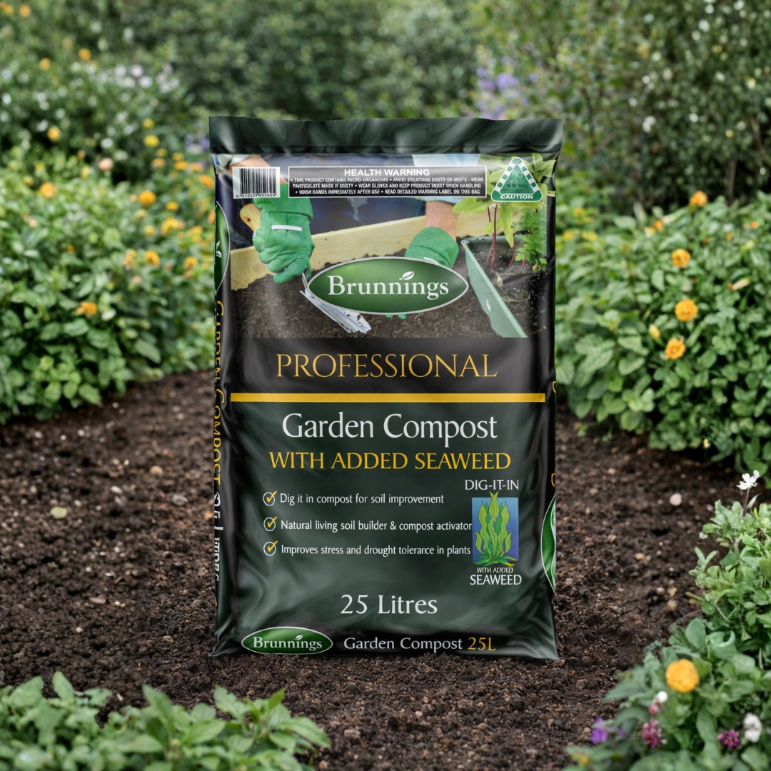 Brunnings Garden Compost with Added Seaweed 25L - Professional Nutrien