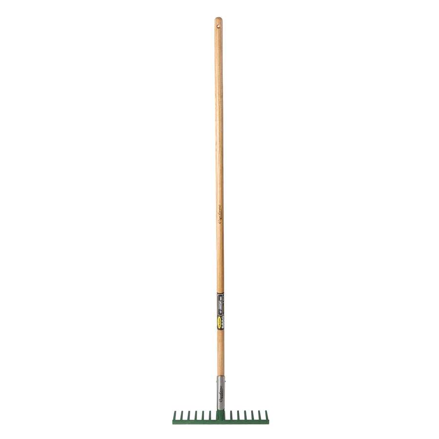 3 x Cyclone - Landscaper’s Rake – 14 Tine – Heavy Duty Ash Hardwood Sp