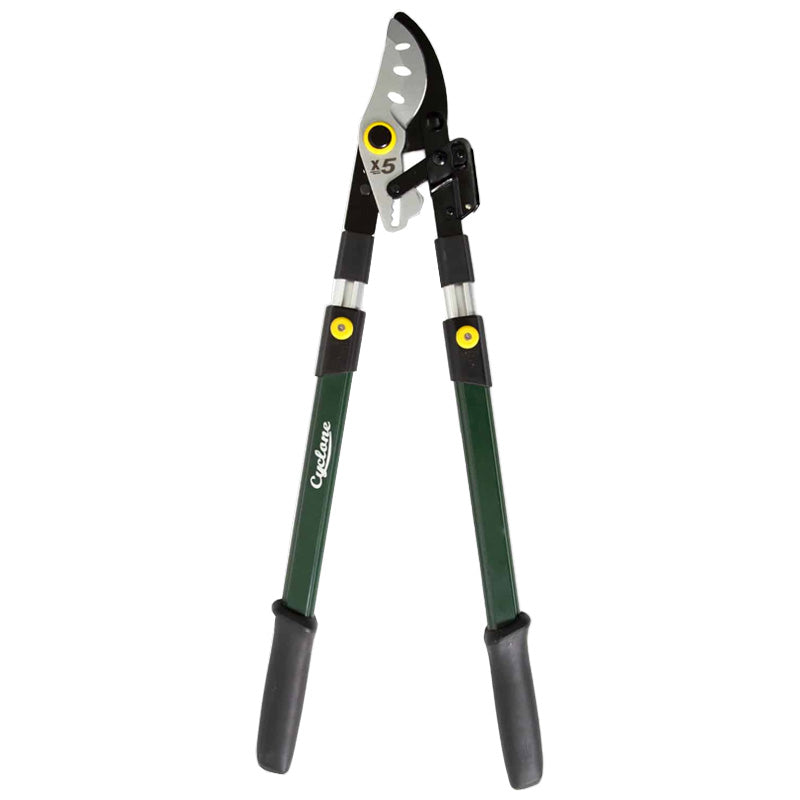 6 x Cyclone - Telescopic Ratchet Bypass Lopper – 700mm to 1020mm – Pro