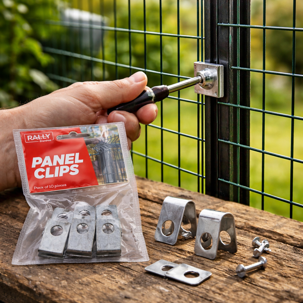 Mesh Screen Clips Rally Mesh Panel Clips - Bulk 500 Pack - Galvanised U-Clips for Fencin