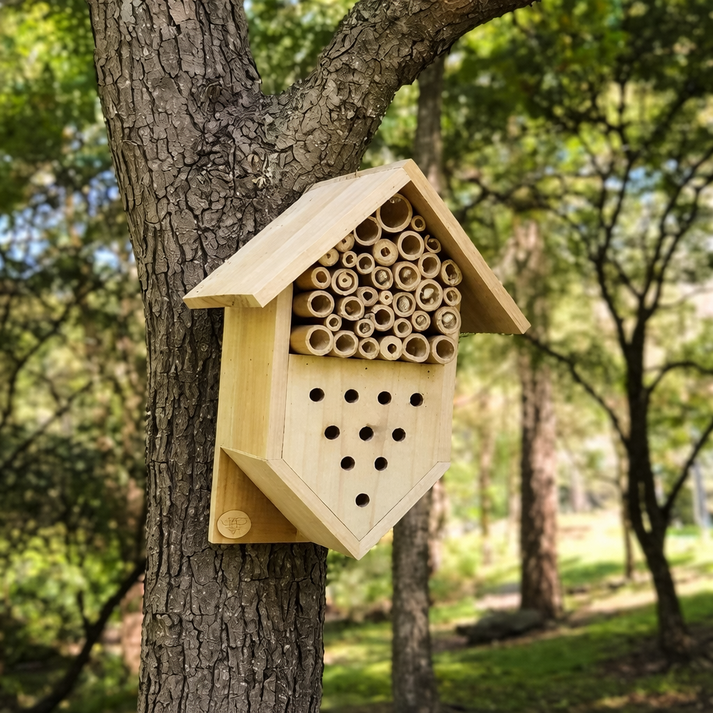 Small Insect Hotel – Dual Habitat Shelter for Native Bees & Beneficial