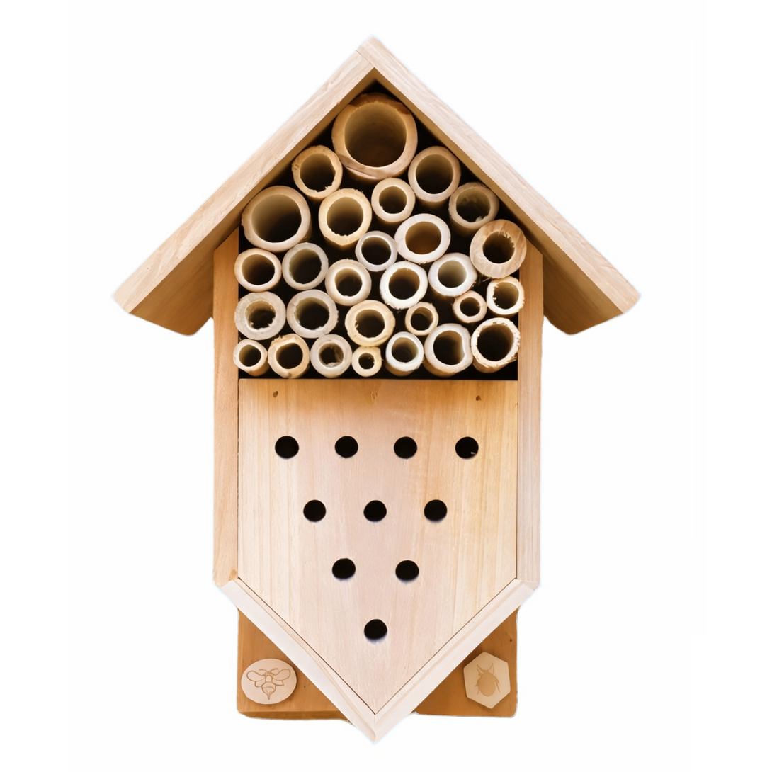 Small Insect Hotel – Dual Habitat Shelter for Native Bees & Beneficial