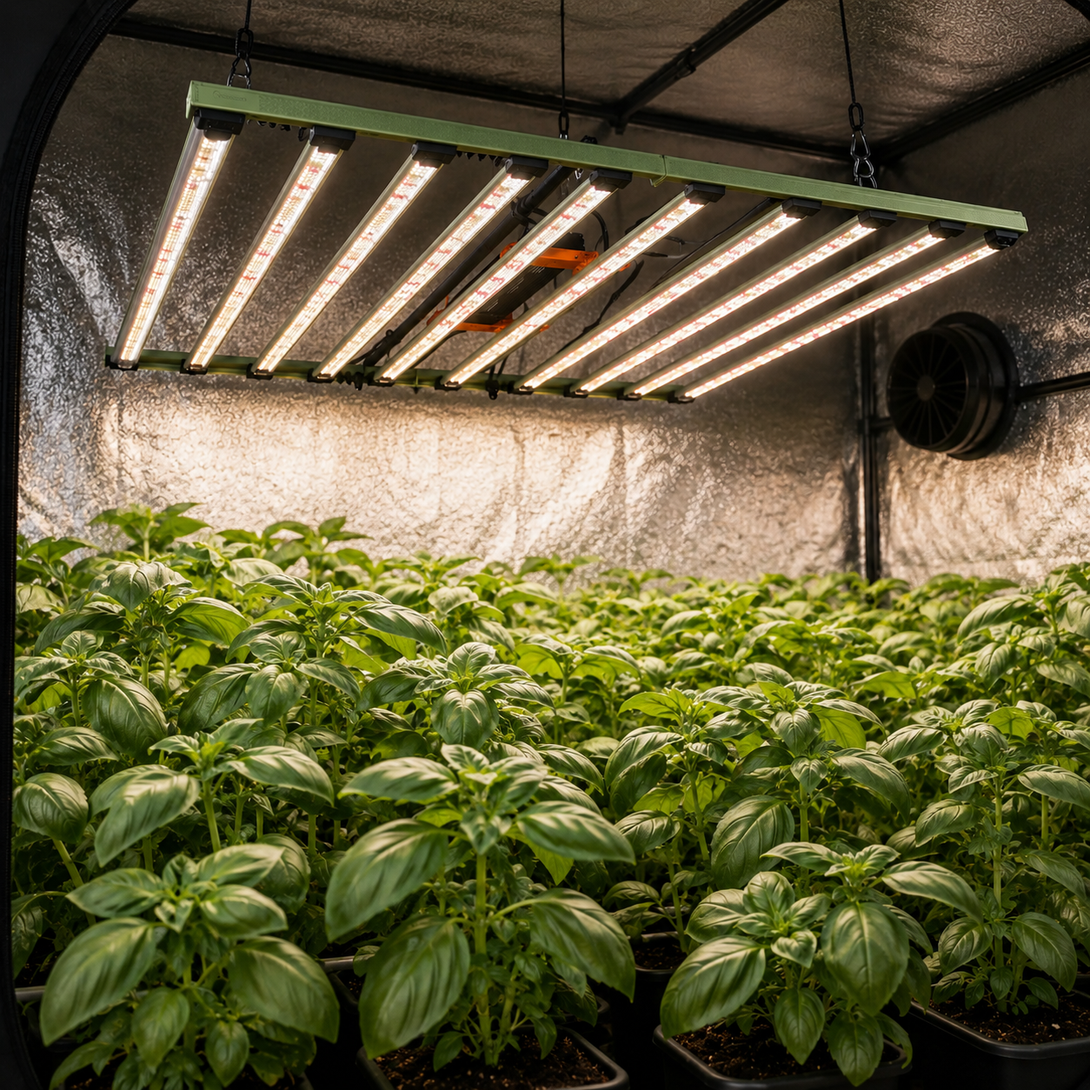 Treegers - GL1000W+ Commercial LED Grow Light Fixture – 10-Bar Full-Sp