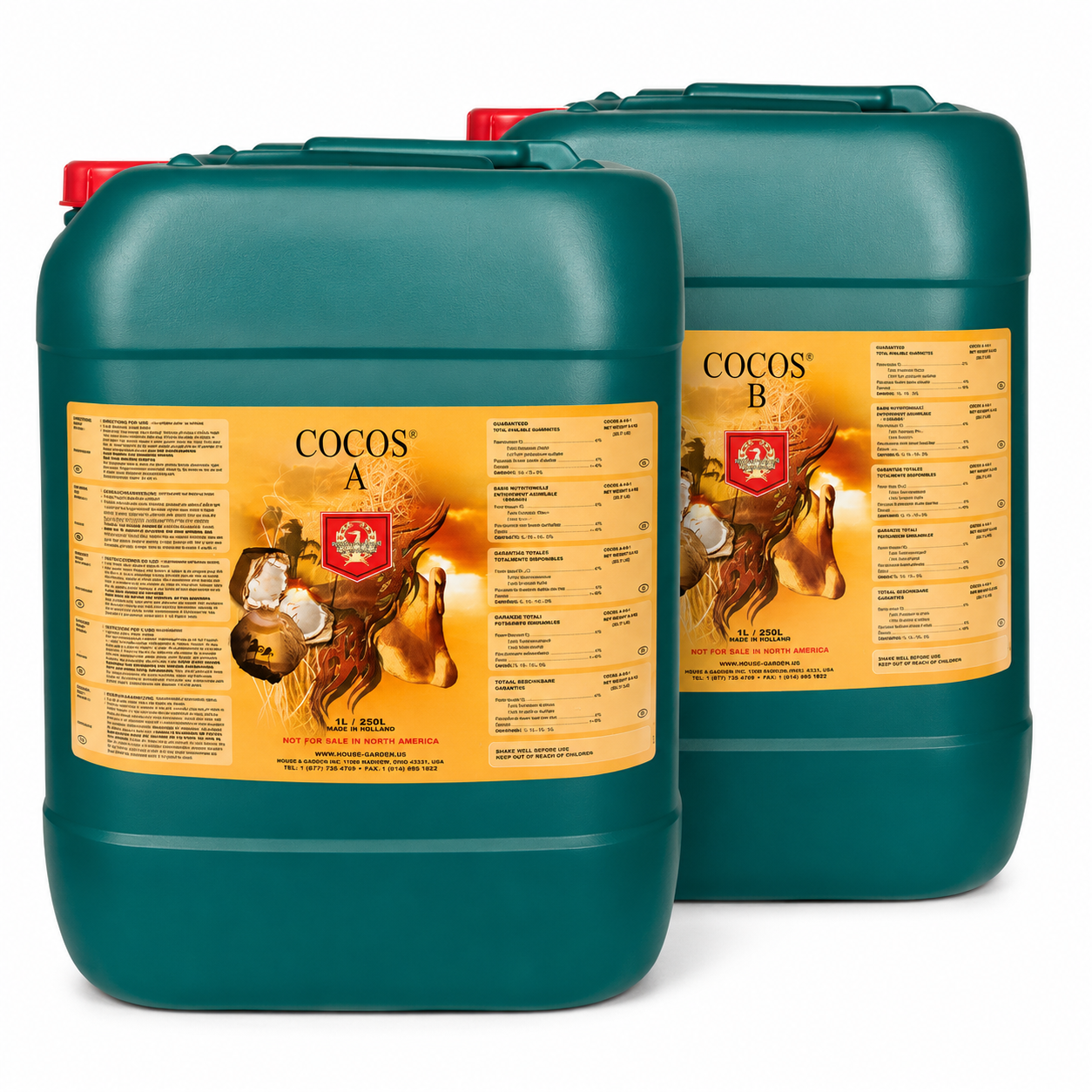 House & Garden - Cocos Base Nutrient Set (20L Part A & Part B) – Comme