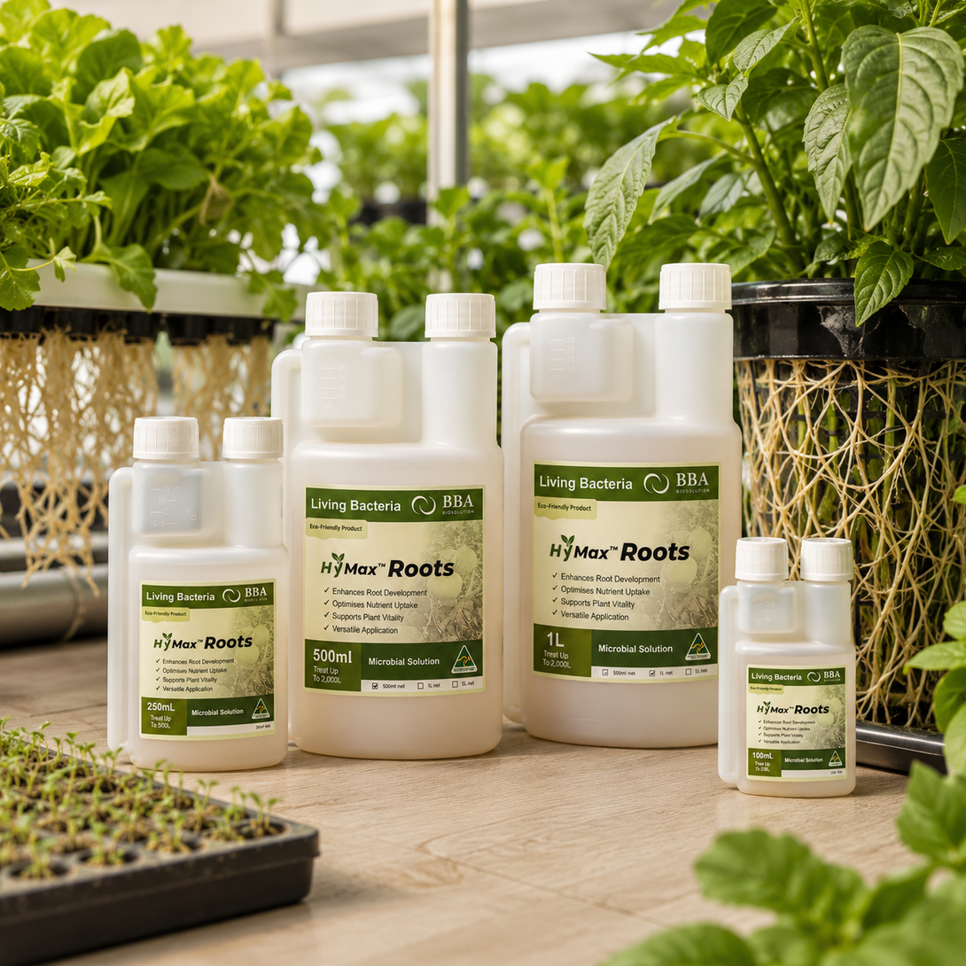 BBA Biosolution - Hymax Roots – Premium Microbial Root Zone Stabiliser