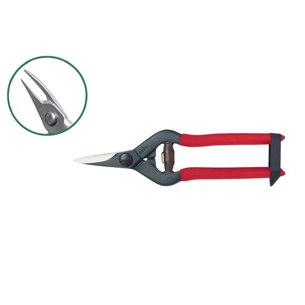 Chikamasa S-2C Short Curved Picking Snips – Precision and Comfort for Delicate Harvesting