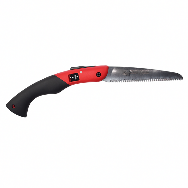 Ryset Jaws Folding Saw – 180mm Impulse-Hardened Tri-Tooth Blade – Compact Pull-Action Saw for Garden, Camping &amp; Pruning Tasks