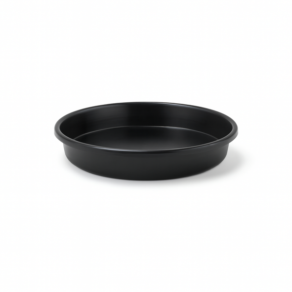 Black Plastic Saucer - 140mm Pot Compatibility - Water Tray & Planter Protection