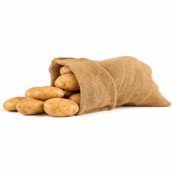 Ryset 10kg Jute Vegetable Bag - 10 kg Capacity - Breathable, Reusable & Eco-Friendly Produce Storage