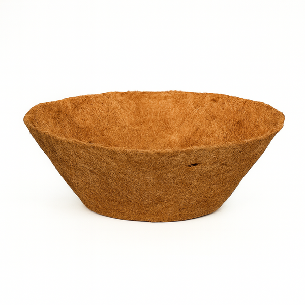 Coco- Fibre Hanging Basket Liner- 500mm Diameter - Natural Moulded Liner for Superior Breathability & Drainage