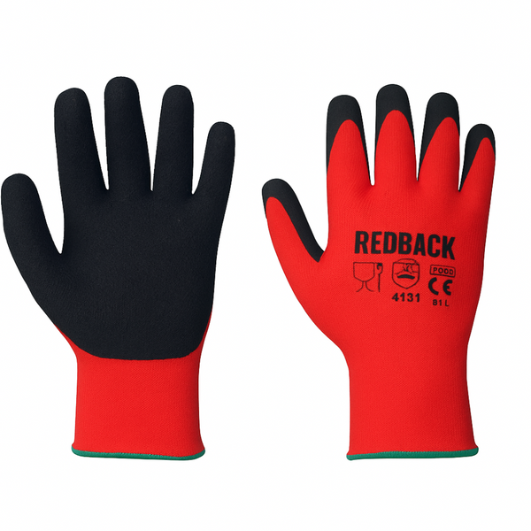Redback Gloves – Durable Latex-Coated Grip Gloves for Garden and General Work