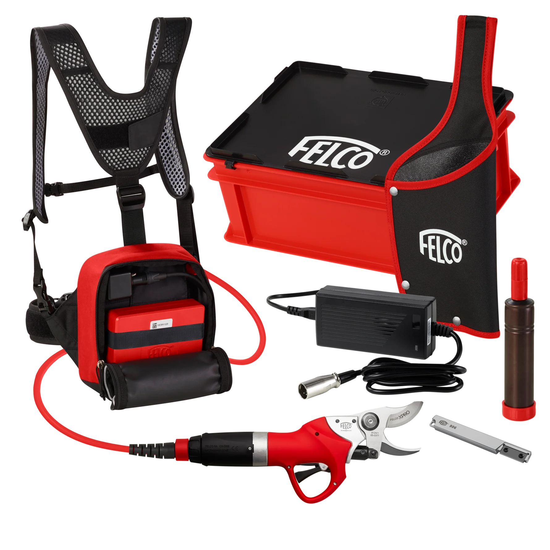 FELCO 812+ - Electric Pruning Shear - Maximum Endurance Kit