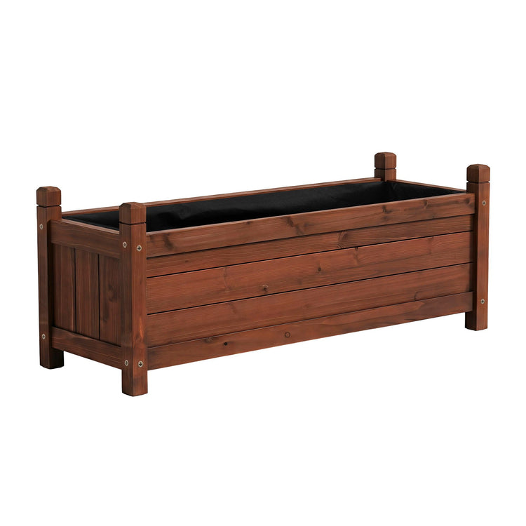 Wooden Planter Box 90x30x33cm | Garden Supplies | Greenhouse & Polytunnels