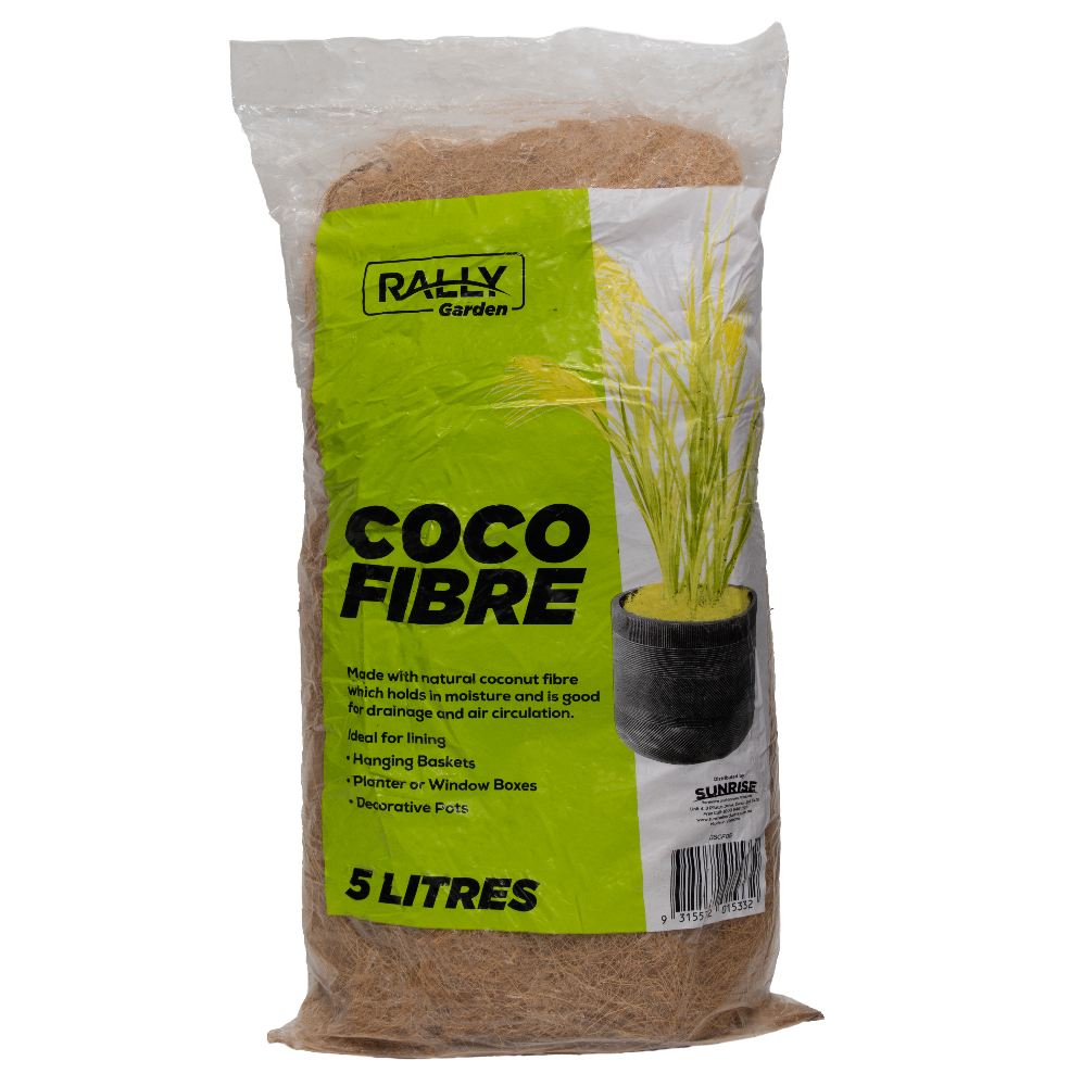 Rally Coco Fibre - 5 Litres & 30 Litres Bag - Loose Natural Lining for
