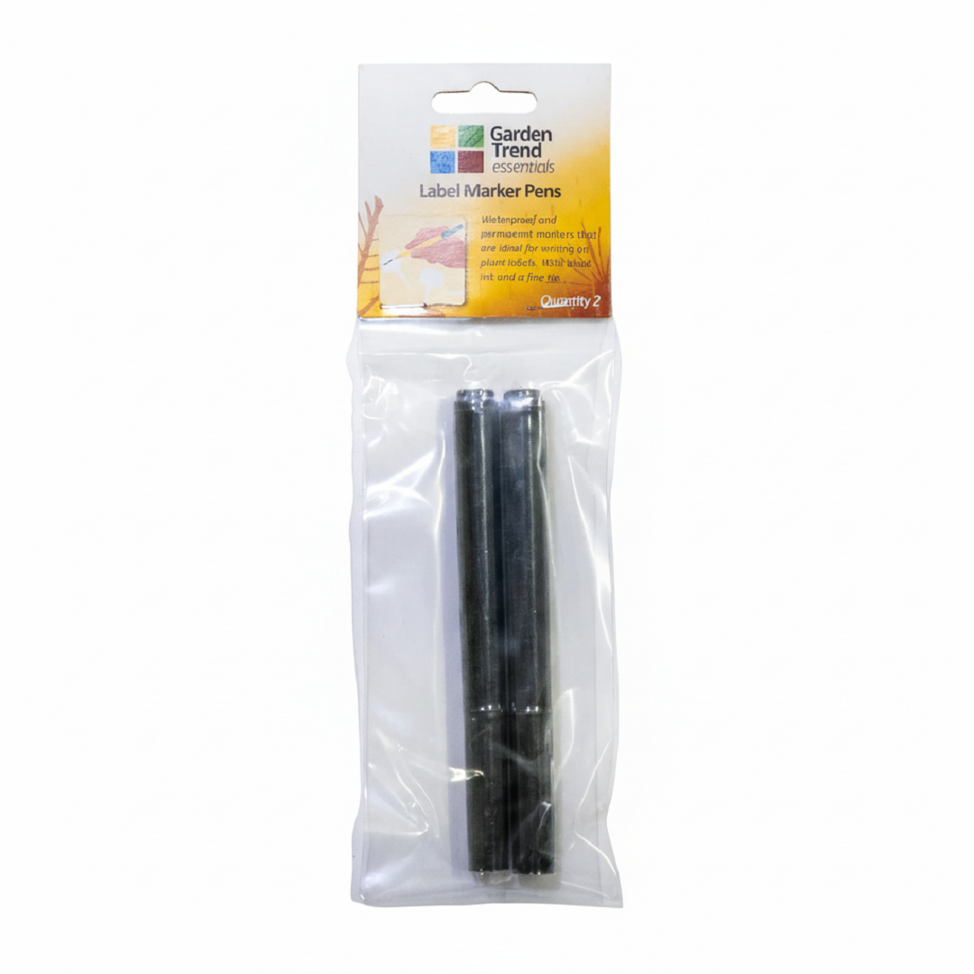 Waterproof Label Marker Pens - Twin Pack, Permanent Colourfast Ink - E