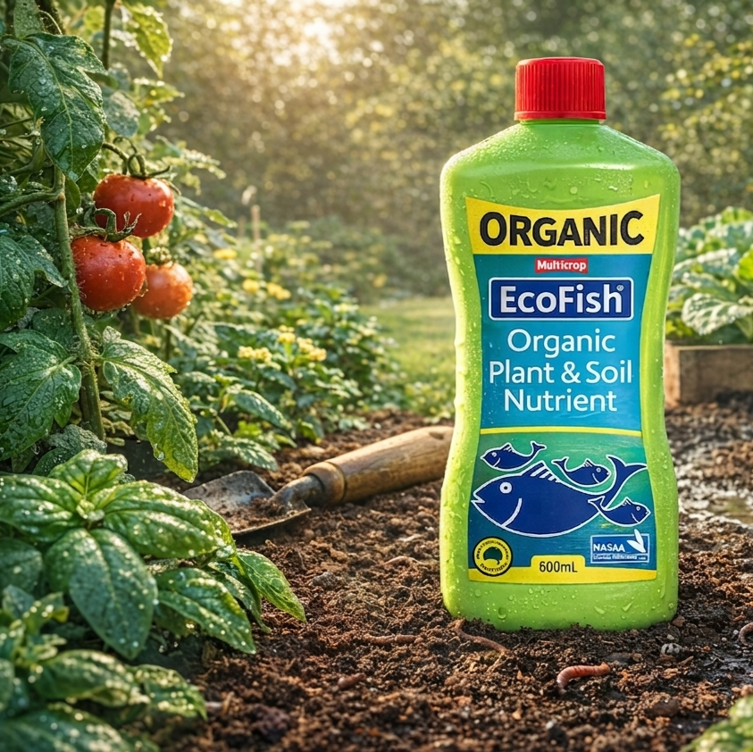 10 x Multicrop EcoFish Organic Plant & Soil Concentrate 600ml – Sustai