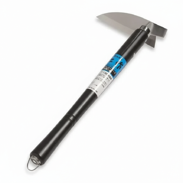 Nisaku Sankaku (Delta) Japanese Triangular Hoe - 140mm Stainless Blade, Hardwood Handle - Precision Chipping Hoe for Cultivation, Planting, and Furrowing