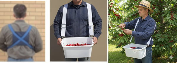 Ryset 12L Ergonomic Cherry Picking Bucket with Harness