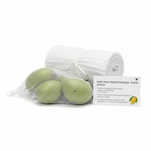 Ryset Fruit Protection Bags – Sleeve – Reusable Fine Mesh Sleeve for Individual Fruit &amp; Clusters