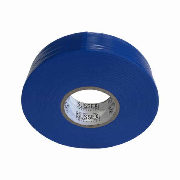 Non-adhesive Pvc Flagging Tape - Blue, 25mm X 75m Roll - High Visibility Barrier Tape For Surveying And Marking
