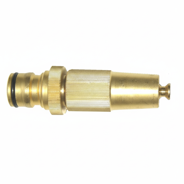 Ryset Maxi Flow Brass Spray Nozzle - 19mm (3/4”) Heavy Duty - Adjustable Jet and Fan Nozzle for High Volume Hoses