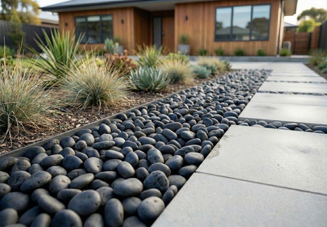 Decorative Garden Pebbles - 1 Ton Bulk Bag - Commercial Landscape Ston
