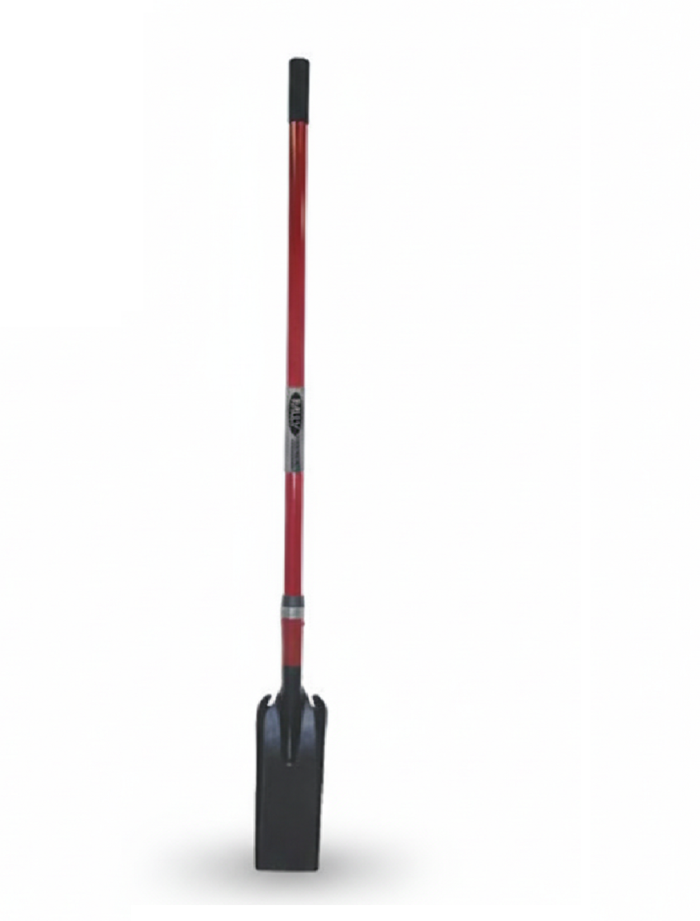 Trenching Shovel - Red Fibreglass Handle - Narrow Digging Tool for Dra