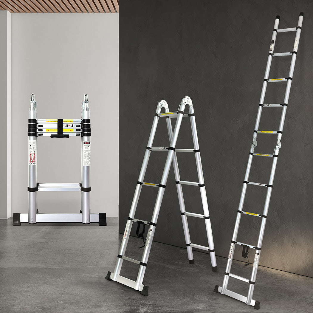 Traderight Folding Multi Purpose Ladder 10 Step | Greenhouse & Polytunnels