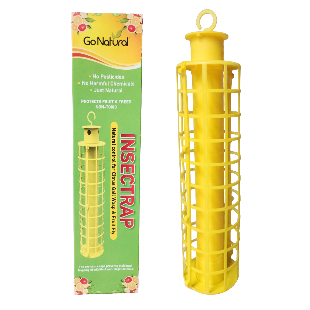Insectrap with Reusable Cage – Complete Sticky Tube Trap for Citrus Ga