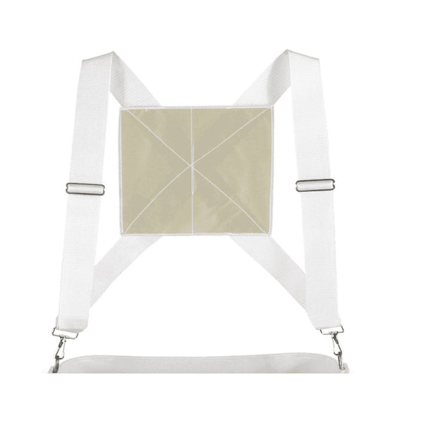 Wells & Wade Replacement Lumbar Harness - Nylon Webbing, Double Straps, Quick-Release Clips - Ergonomic Harness for Cherry and Fruit Picking Buckets