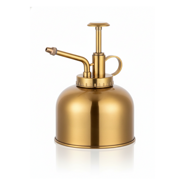RYSET Retro Brass Mister - 300ml Capacity - Vintage Sprayer for Indoor Plants, Succulents & Home Decor