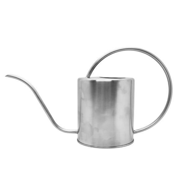 Stainless Steel Watering Can - 1.5L Capacity - Premium Brushed Steel Indoor Watering Can