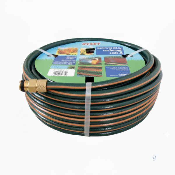 Ryset Premium Heavy Duty Garden Hose Kit - 30m X 12mm, Complete With Plastic Fittings, 3mm Wall - Extended Reach, Anti-kink Hose For Large Gardens
