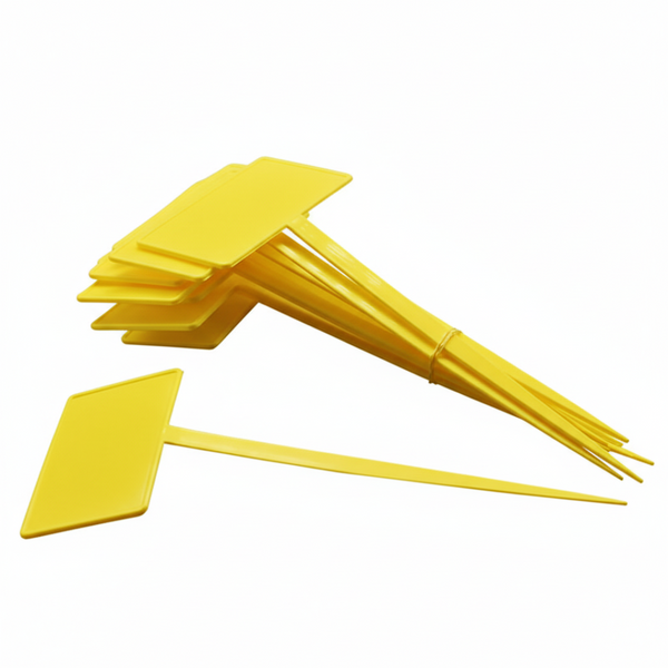 UV Protected Display Label Plate - Yellow, 27cm Tall, 13cm x 8cm Plate - Nursery and Retail Plant Price/Information Marker